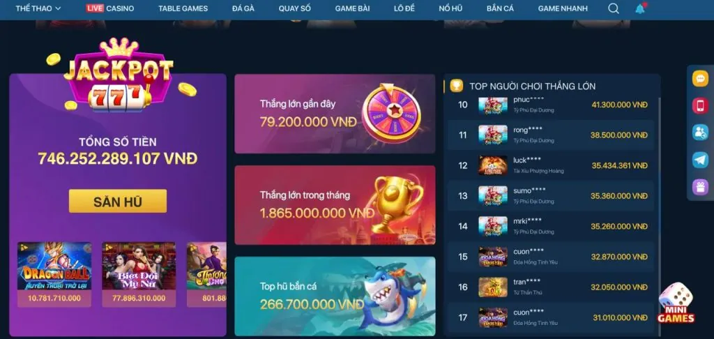 Cá cược trực tiếp game 789win